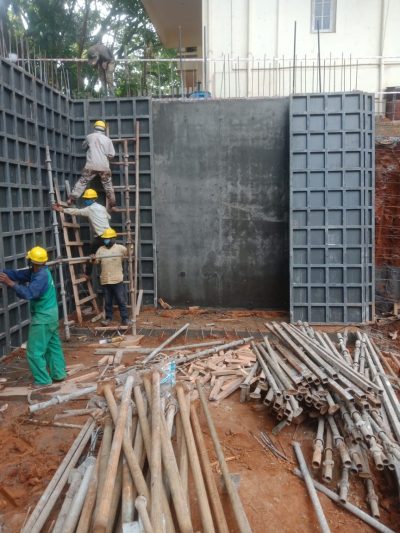 wall formwork installation image view